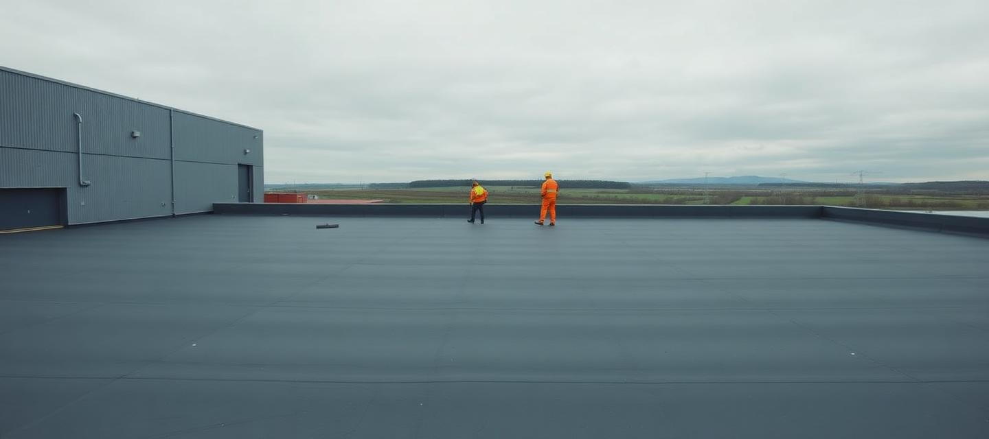 Commercial flat roof installation in Norwich